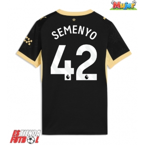 Manchester City Antoine Semenyo #42 Segunda Equipación Mujer 2026-27 Manga Corta